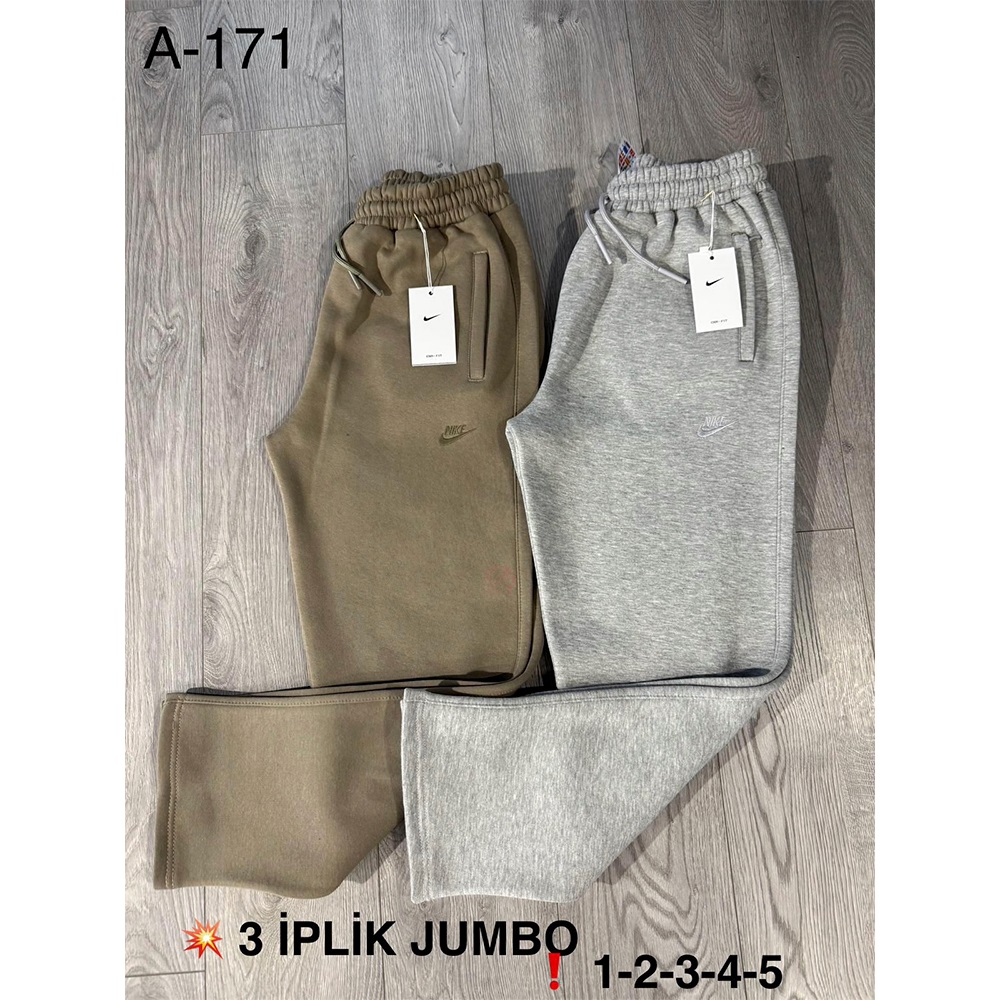 Atrax A-171 Erkek 3 İp Jumbo Açık Paça Eşofman Alt XL-5XL