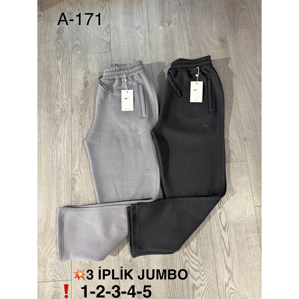 Atrax A-171 Erkek 3 İp Jumbo Açık Paça Eşofman Alt XL-5XL