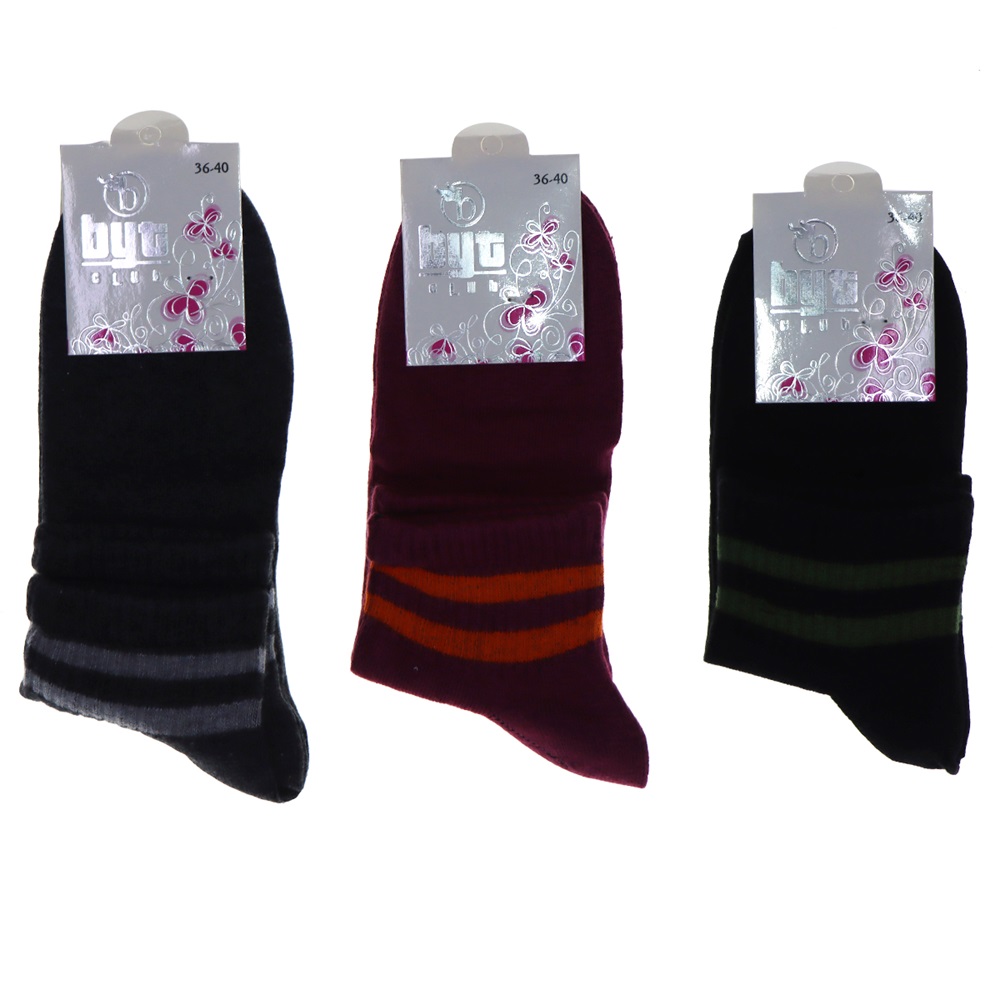 Baytuğ Bayan Çemberli Likralı Patik Çorap