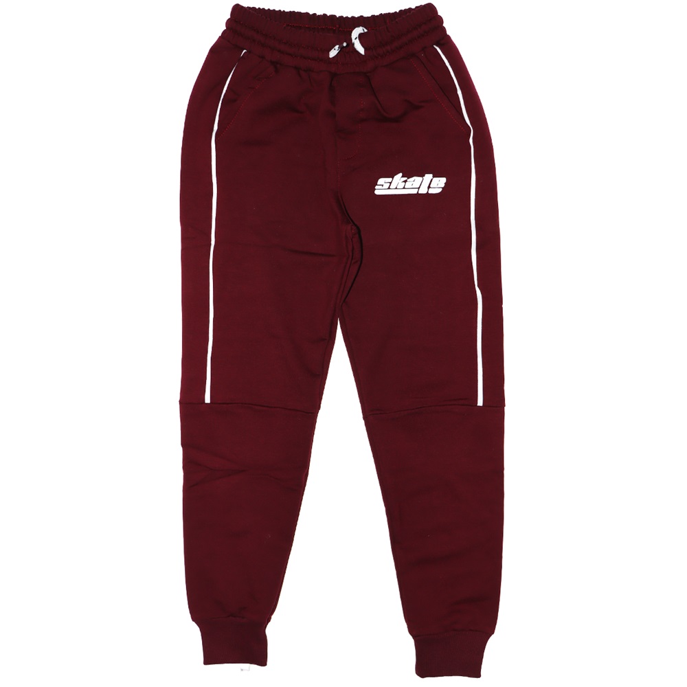 Erkek Garson Skate Baskılı Ribanalı Tek Eşofman Alt 9-12 Yaş