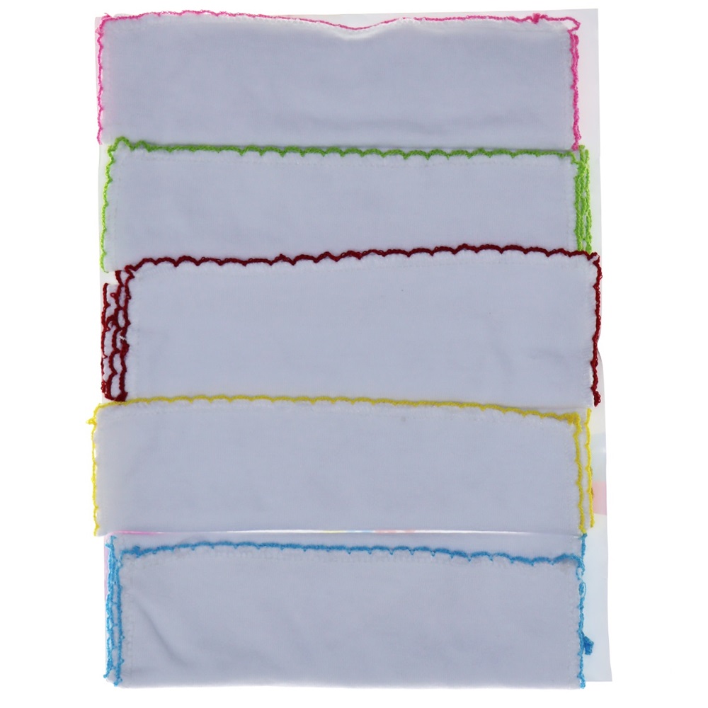 Msa Bebe Kenar Oyalı Ağız Mendili (5Li)