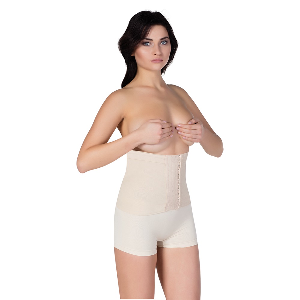 Form Angel 5050 Bayan Agraflı Bel Korse - Siyah - L-XL