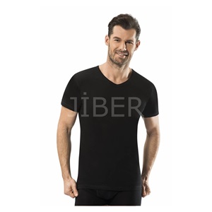 Jiber 112 Erkek V Yaka Kısa Kol Fanila