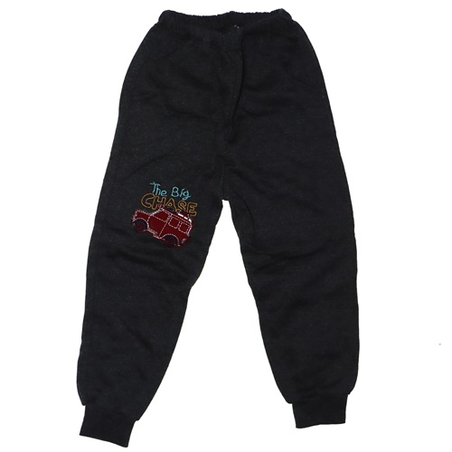 Çınaroğlu Tekstil Erkek Çocuk Araba Nakışlı Tek Alt 7-8-9-10 Yaş