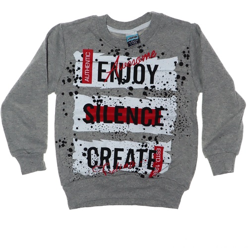 2701 Erkek Çocuk Enjoy Desenli Sweat 3-4-5-6 Yaş