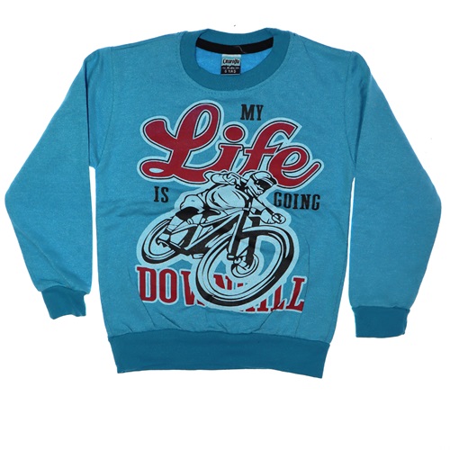 2701 Erkek Çocuk Life Desenli Sweat 3-4-5-6 Yaş
