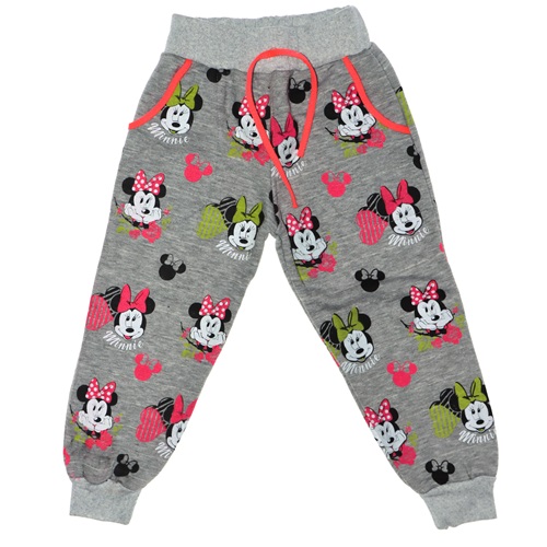 Kız Çocuk Mickey Mouse Baskılı Kemerli Pijama Altı 7-8-9-10 Yaş