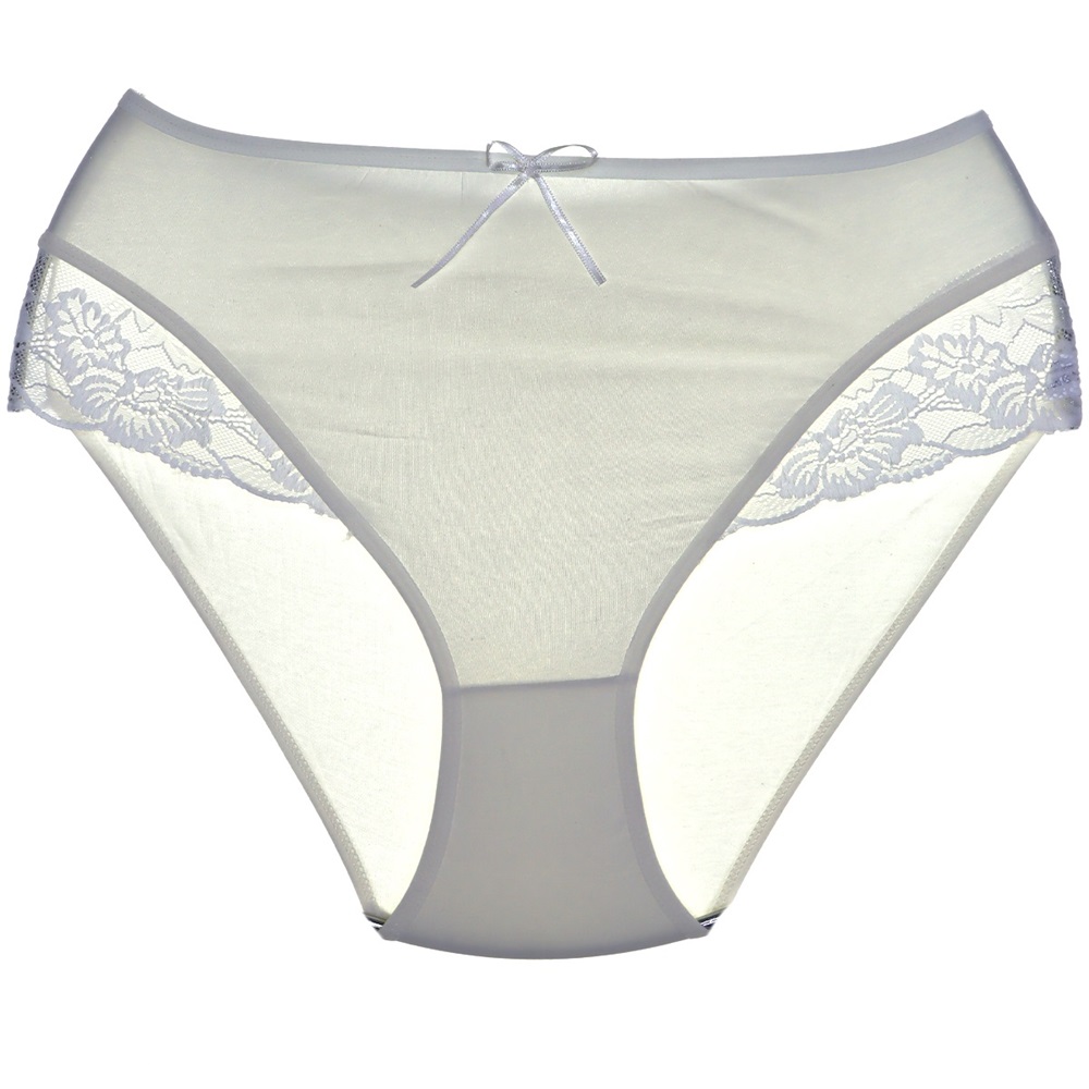 Rinna R-271 Bayan Ön Yan Bant Dantelli Bato - Ekru - L