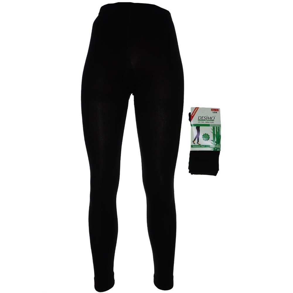 Desimo Bayan Micro Termal Bambu Tayt - Siyah - S-M