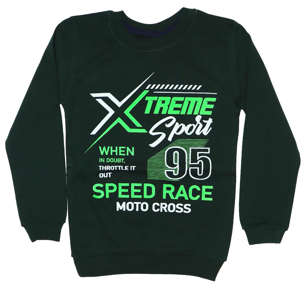 Erkek Çocuk Xtreme Baskılı Şardonlu Sweatshirt 3-8 Yaş