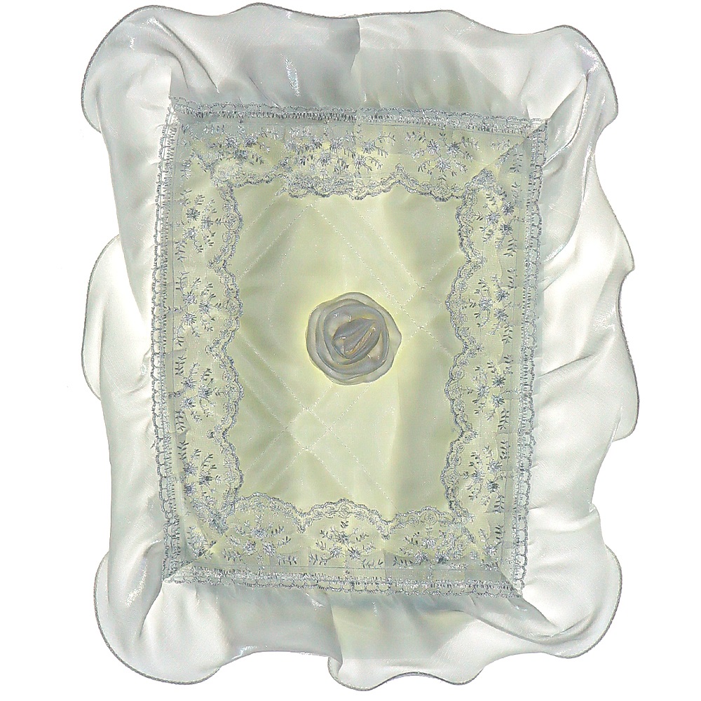 Havinland İncili Güpürlü Çorap Hurcu - Ekru