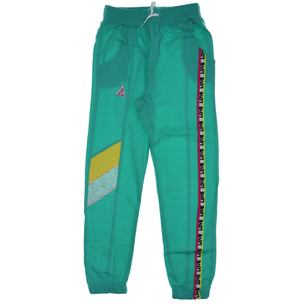 Kız Çocuk Love Şeritli Penye Eşofman Altı 9-12 Yaş