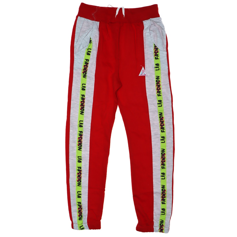 Kız Çocuk Gri Melajlı Fashıon Lia Şeritli Eşofman Altı 9-12 Yaş