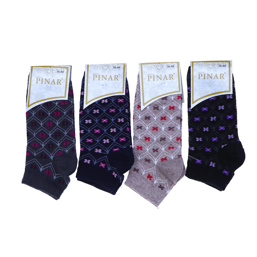 Pınar 0081 Bayan Likralı Mevsimlik Patik Çorap