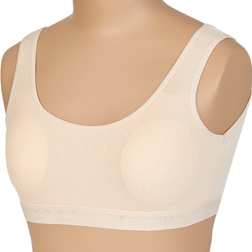 Dondeza 427 Düz Geniş Askılı Pedli Büstiyer - Ten