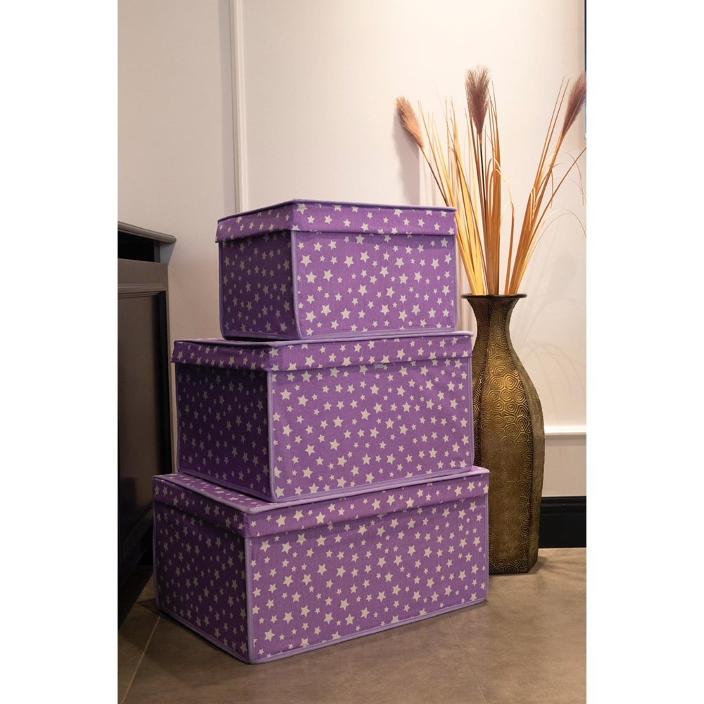 Vay Be Maxi Desenli Çok Amaçlı Saklama Kutusu 40x50x30 - Karışık Renk