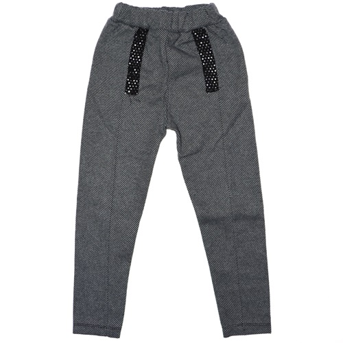 300 Cep Ağzı Pul Şeritli Balık Sırtı Nakışlı Kız Çocuk Tayt 3-10 Yaş