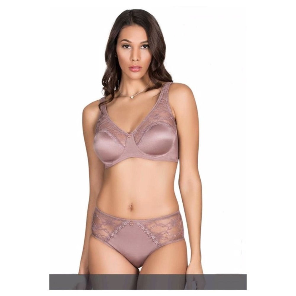 Le Jardin 5035 Soft Kapalı Dantel Geniş Askı Bayan Sütyen Takım - Siyah - 105