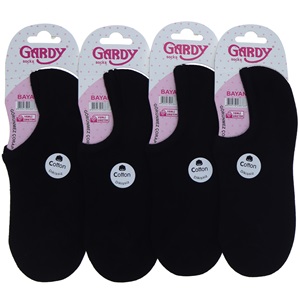 Gardy 8766 Bayan Cotton Likralı Sneaker Babet Çorap - Karışık Renk Desenli