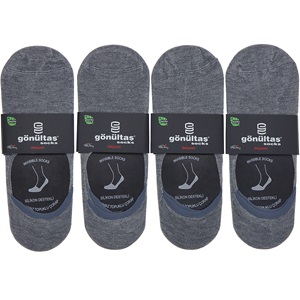 Gönültaş 6106 Erkek Bambu Dikişsiz Silikon Kaymaz Babet Çorap