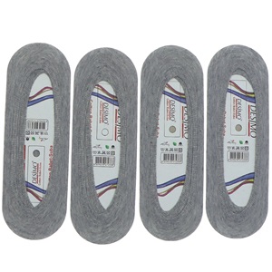 Desimo 2338 Bayan Desenli Likralı Babet Çorap - Gri