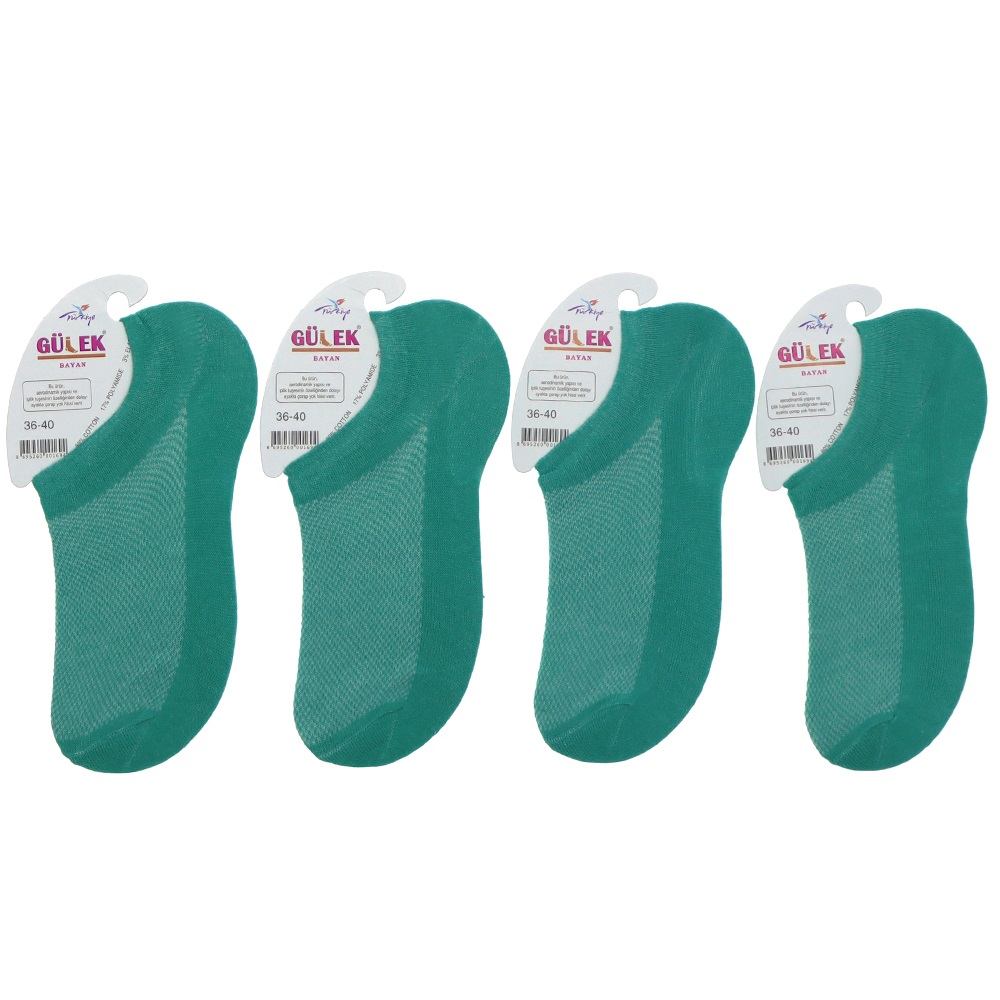 Gülek Bayan Sade Sneakers Babet Çorap - Kahverengi