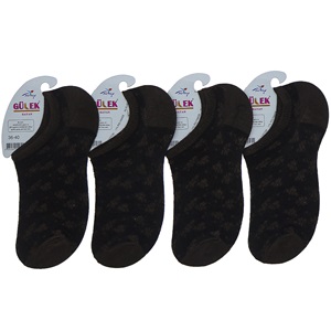 Gülek Bayan Sade Sneakers Babet Çorap - Kahverengi