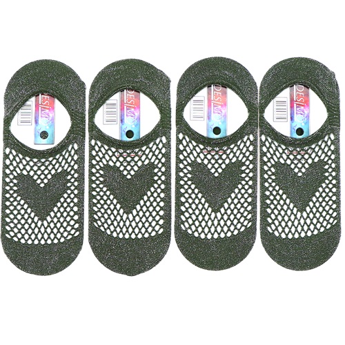 Desimo Bayan Simli Fileli Babet Çorap - Yeşil