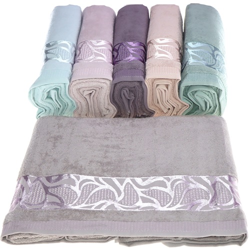 Durul 452 Ece Bukle Jakarlı 4000gr Renkli Banyo Havlusu 100x150