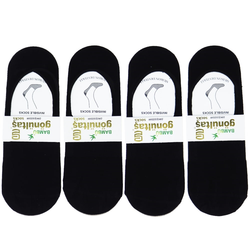 Gönültaş 7103 Bayan Bambu Silikonlu Dikişsiz Likralı Babet Çorap