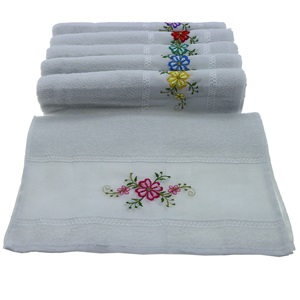 Cangül 40x80 Oluklu Nakışlı El Yüz Havlusu