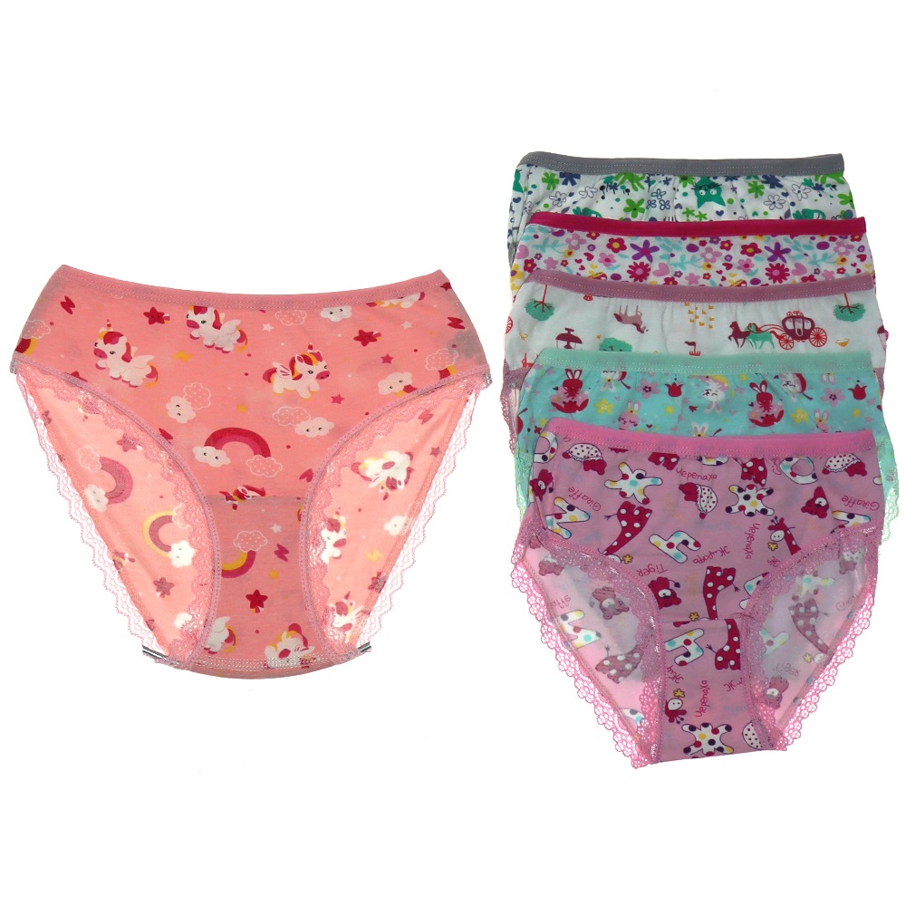 Tutku 0840 Kız Çocuk Elastan Empirme Külot - Karışık Renk - 3