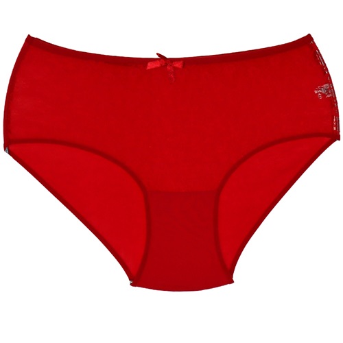 Tutku 0926 Bayan Elastan Tüllü Bato - Kırmızı - 5