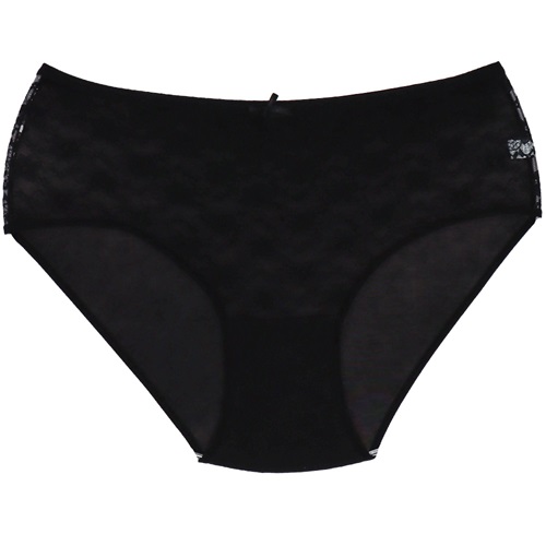 Tutku 0926 Bayan Elastan Tüllü Bato - Siyah - 5