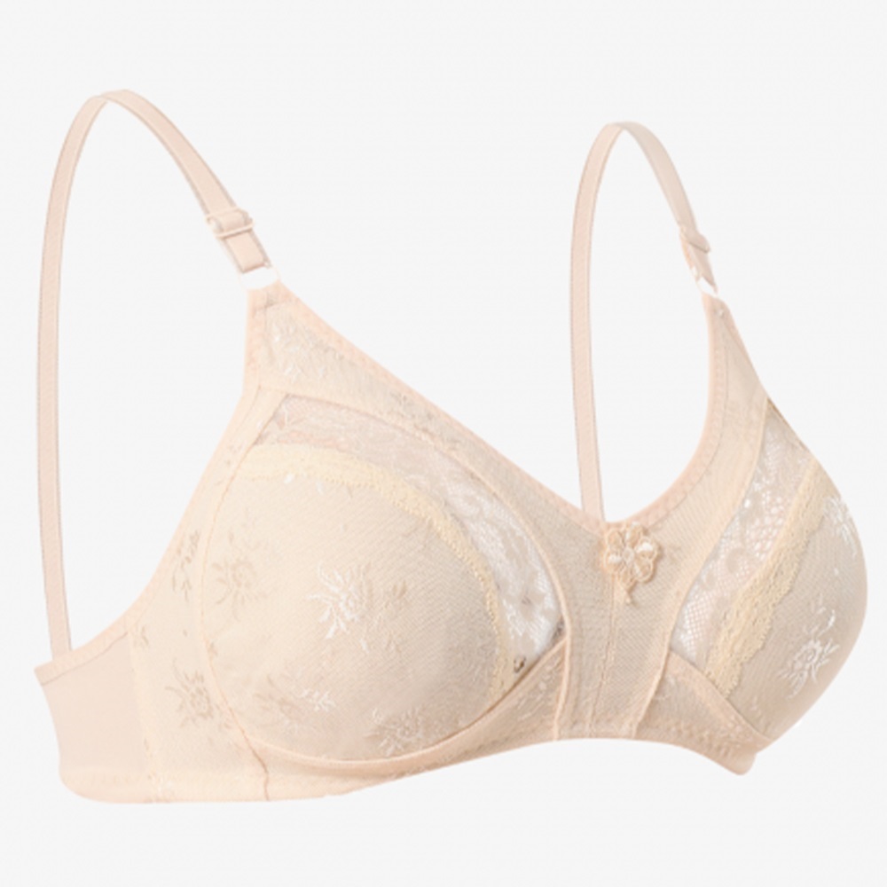 Ebru 1006 Bayan Toparlayıcı Lez Ara Dantel Sütyen - Ten-85