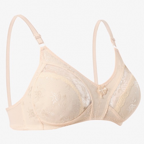 Ebru 1006 Bayan Toparlayıcı Lez Ara Dantel Sütyen - Ten-85