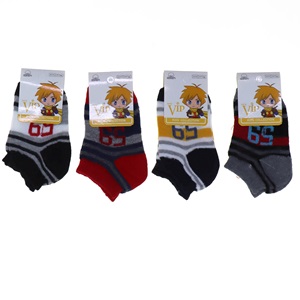 Vip 203 Desenli Mevsimlik Erkek Çocuk Patik Çorap -3-4 Yaş