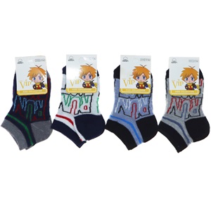 Vip 203 Desenli Mevsimlik Erkek Çocuk Patik Çorap -3-4 Yaş