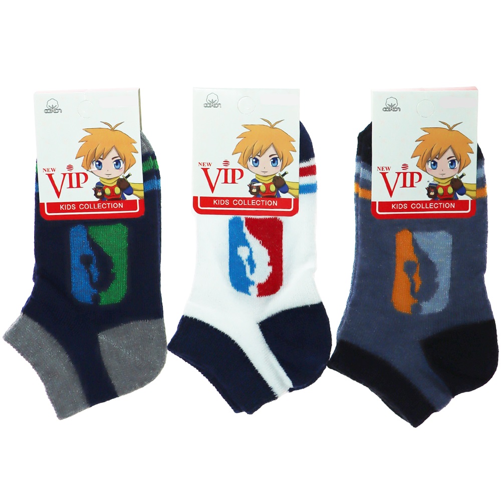 Vip 203 Desenli Mevsimlik Erkek Çocuk Patik Çorap -3-4 Yaş