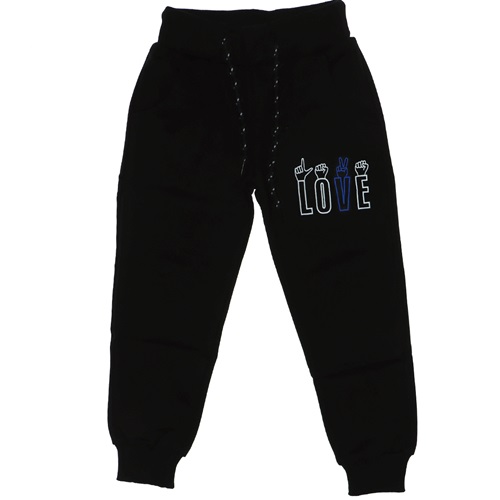 Kız Love Baskılı Paça Ribanalı Kompak Eşofman Alt 13-16 Yaş