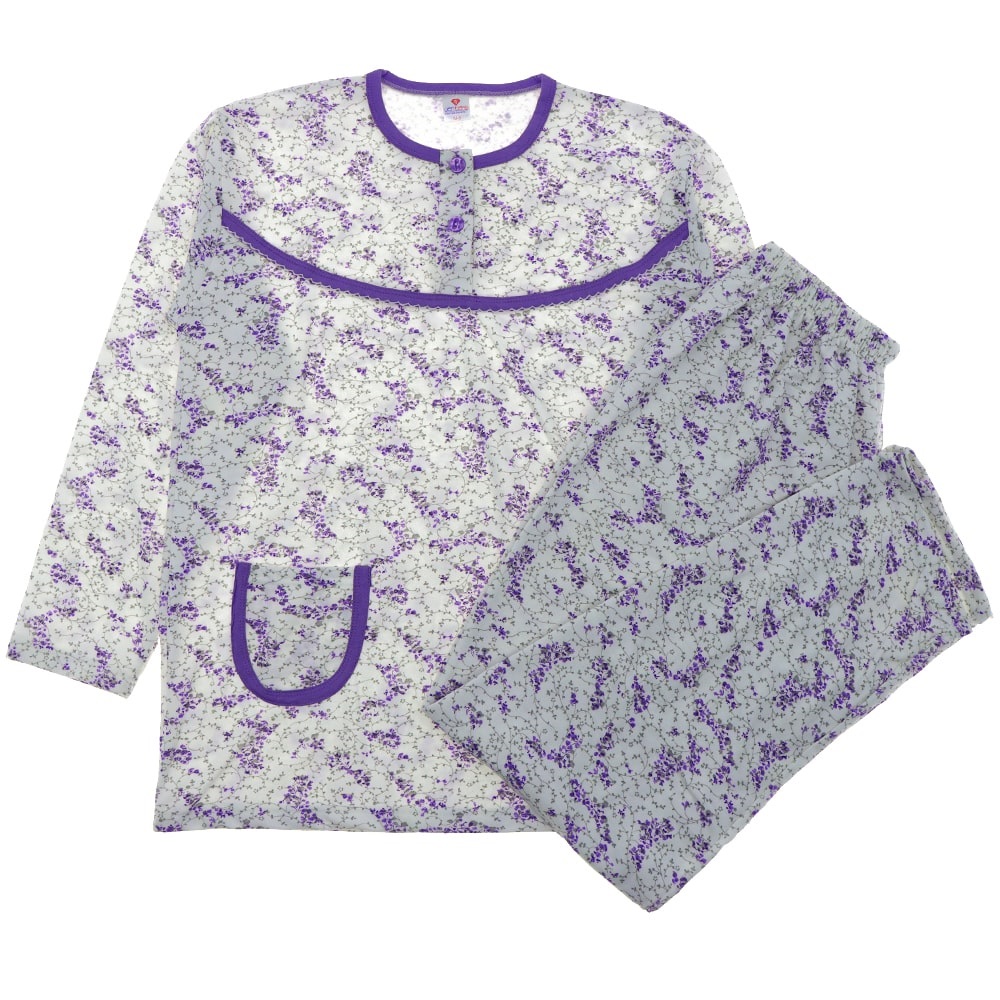 YenTeks 105 Bayan 2 Düğmeli Şardonlu Pijama Takımı M-2XL - Karışık Renk - M-L-XL-2XL