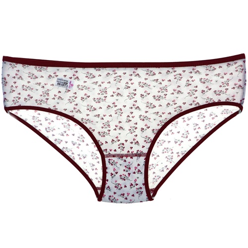 Seramony B-228 Bayan Desenli Empirme Bato 2XL - Bordo - XXL