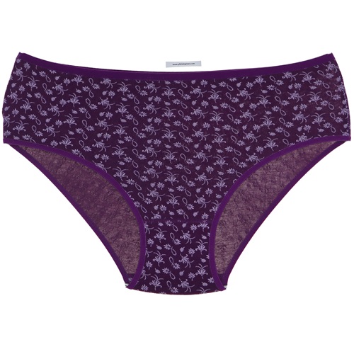 Seramony B-228 Bayan Desenli Empirme Bato 2XL - Mor - XXL