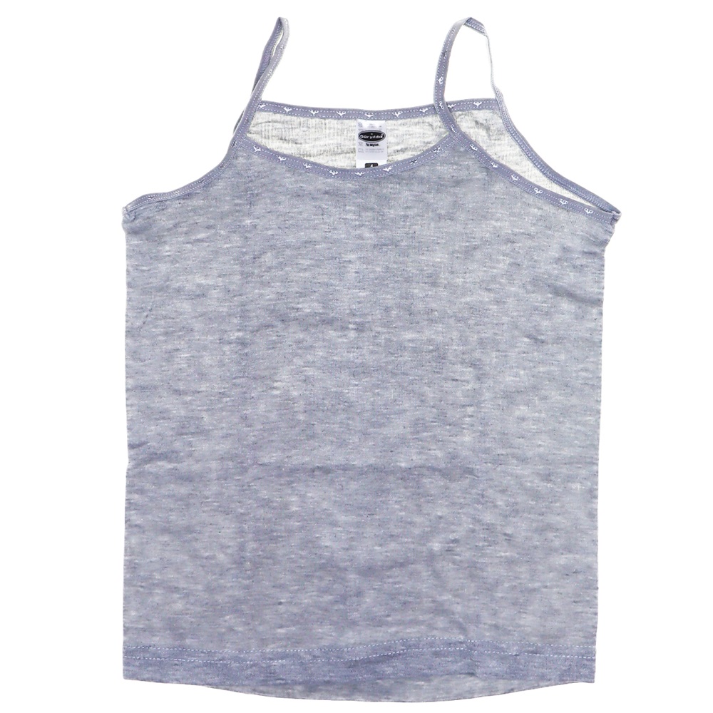 Güryıldız 27214 Kız Ribanalı İp Askı Empirme Atlet - Gri-4