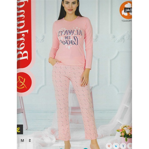 Berland 3332 Bayan Modal U.Kol Pijama Takımı