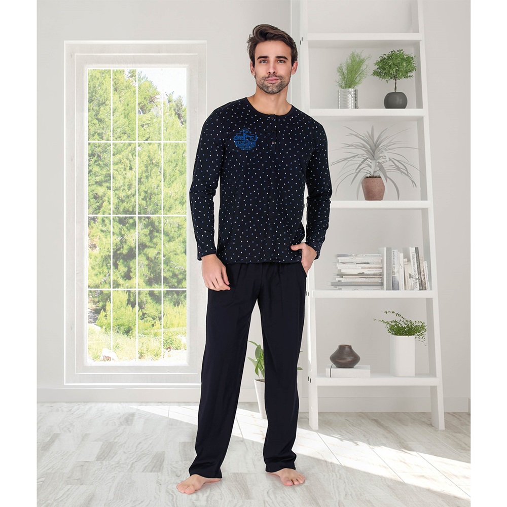 Berland 3813 Erkek Uzun Kol Pijama Takımı
