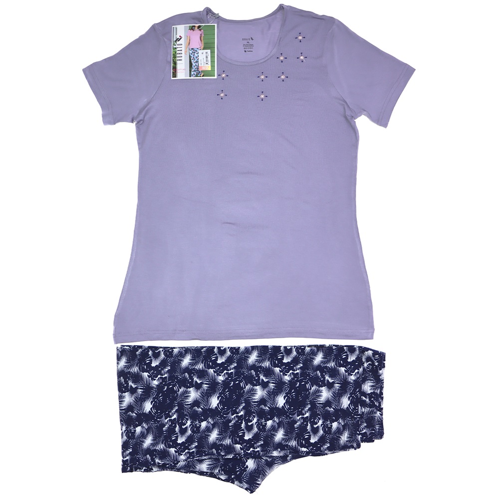 Jiber 3648 Bayan Viskon Rubato Pijama Takımı