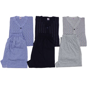 Yen Teks 206 Erkek Mevsimlik Boydan Düğmeli Pijama Takımı