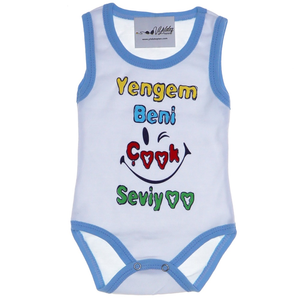 Yengem Beni Çok Seviyor Yazılı Askılı Çıtçıtlı Badi 1-1,5-2 Yaş