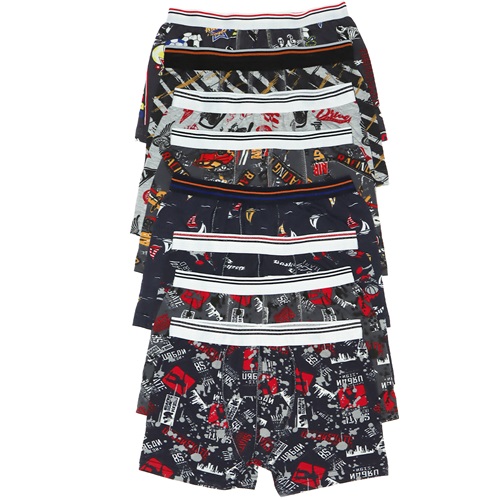 Dondeza 505 Erkek Çocuk Desenli Boxer - Karışık Renk - 5-6 YAŞ